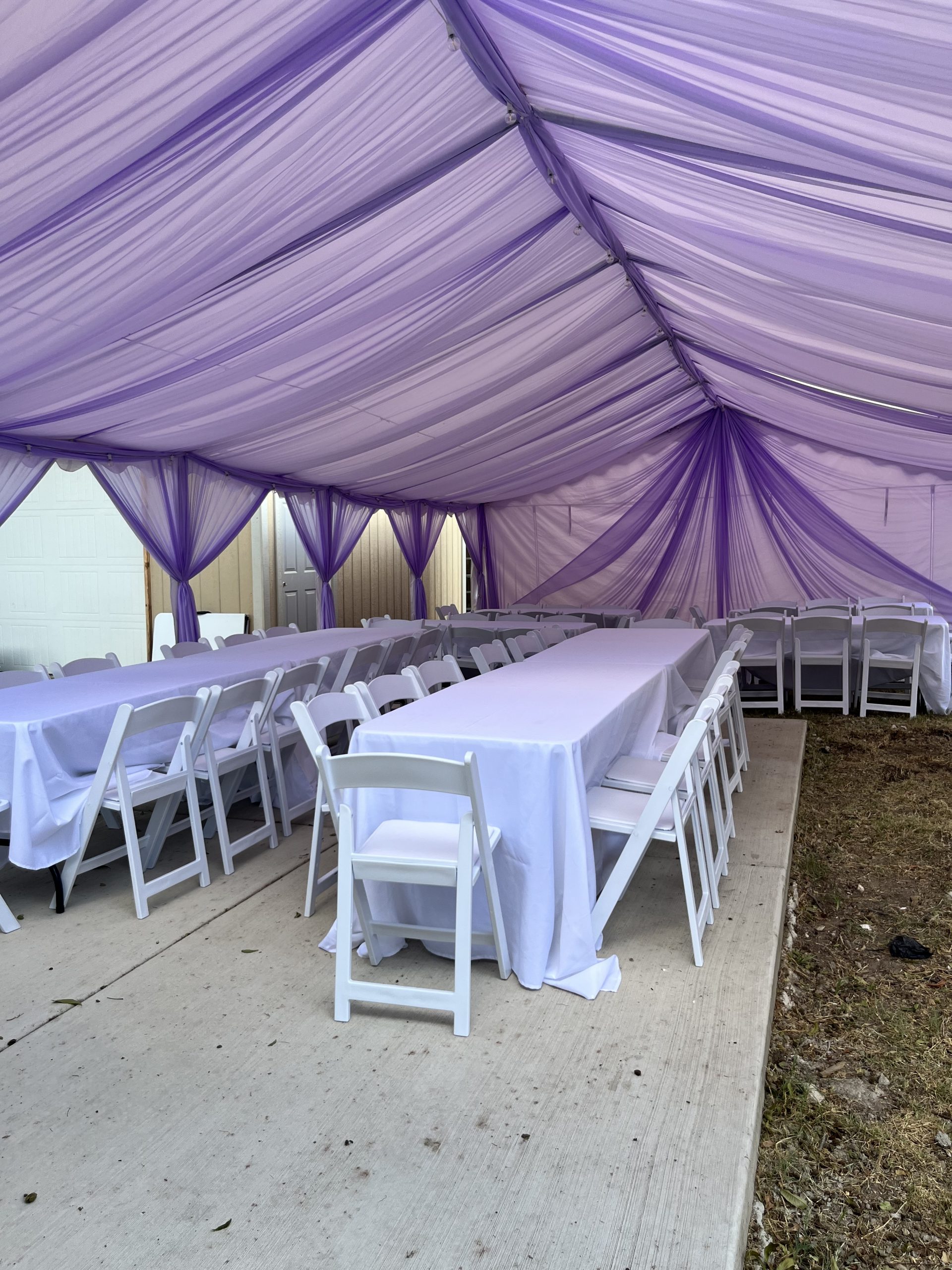 Poly Stretch™ Tent Leg Drape-Party Rental, Tent Accessories, Wedding Decor